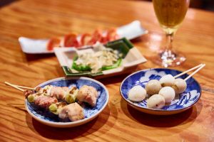 various plates of food from Ayamuya izakaya